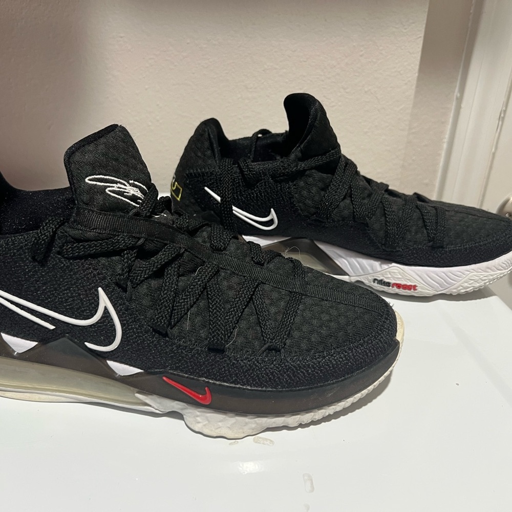 Nike Black and Red Athletic Shoes